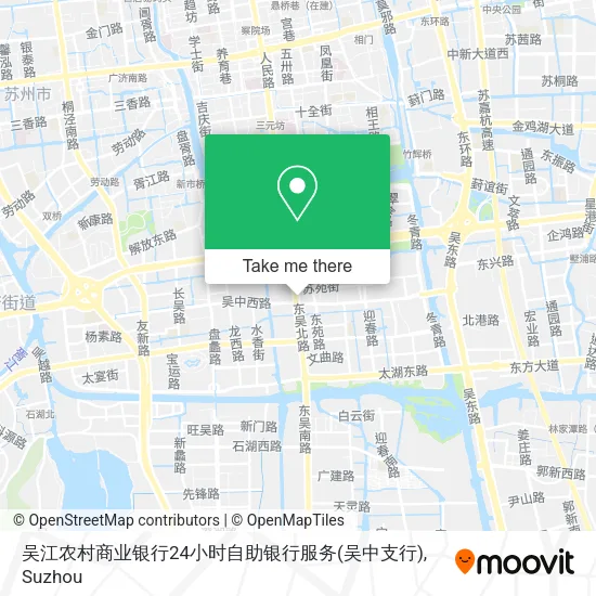 吴江农村商业银行24小时自助银行服务(吴中支行) map
