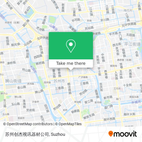 苏州创杰视讯器材公司 map