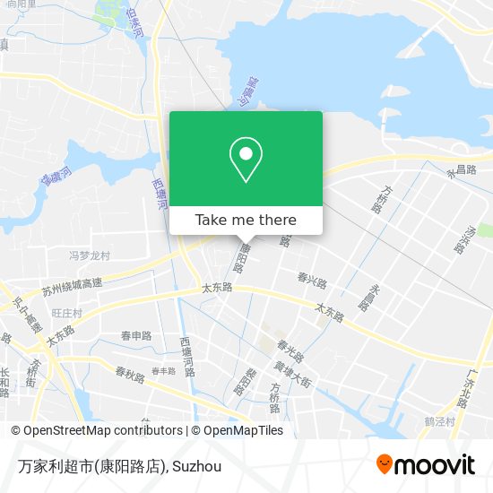 万家利超市(康阳路店) map