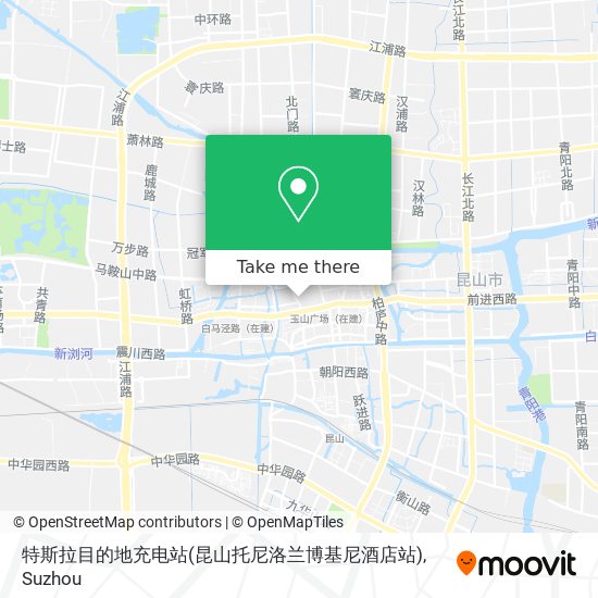 特斯拉目的地充电站(昆山托尼洛兰博基尼酒店站) map