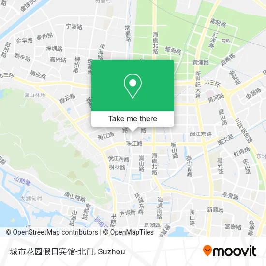 城市花园假日宾馆-北门 map