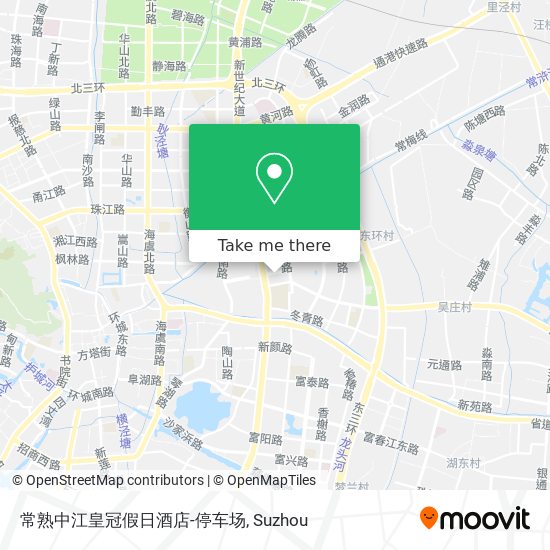 常熟中江皇冠假日酒店-停车场 map