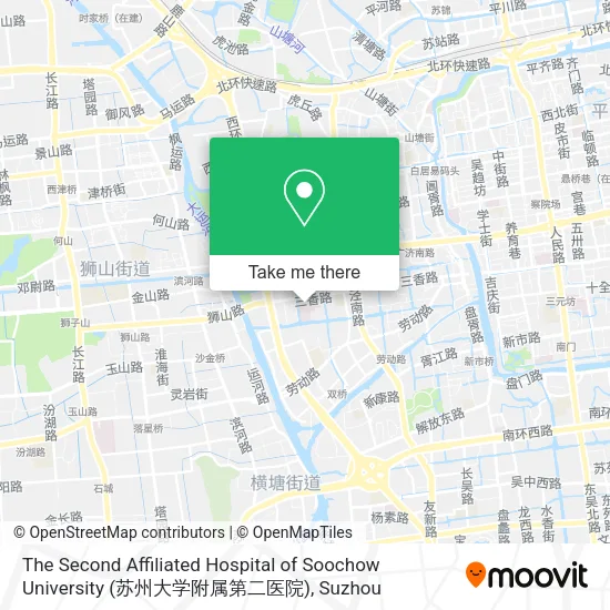 The Second Affiliated Hospital of Soochow University (苏州大学附属第二医院) map