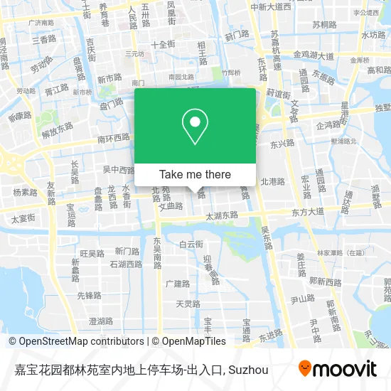嘉宝花园都林苑室内地上停车场-出入口 map