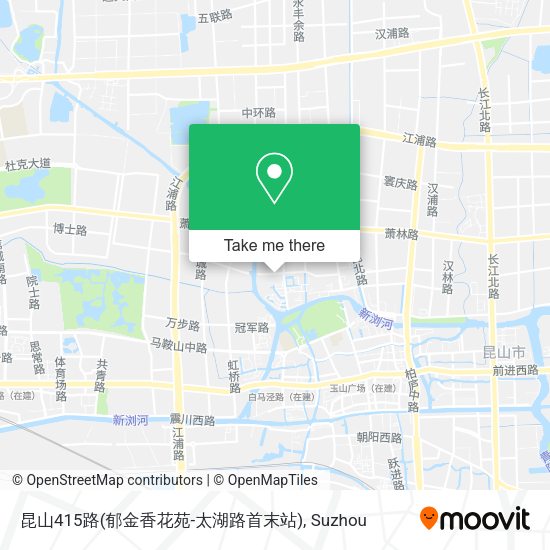 昆山415路(郁金香花苑-太湖路首末站) map