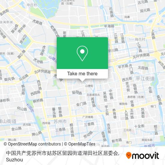 中国共产党苏州市姑苏区留园街道湖田社区居委会 map