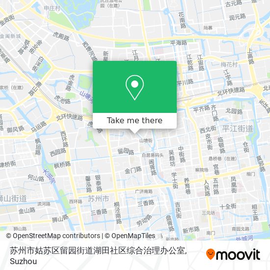 苏州市姑苏区留园街道湖田社区综合治理办公室 map