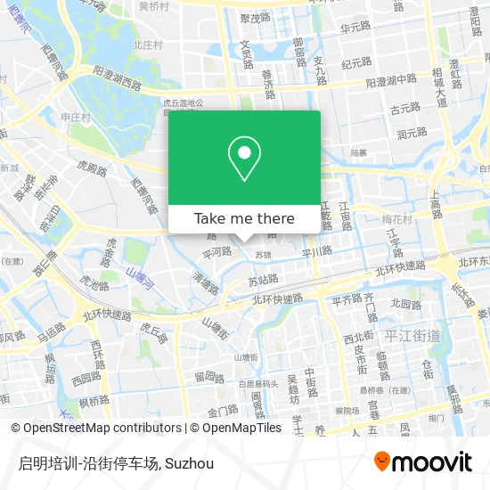 启明培训-沿街停车场 map