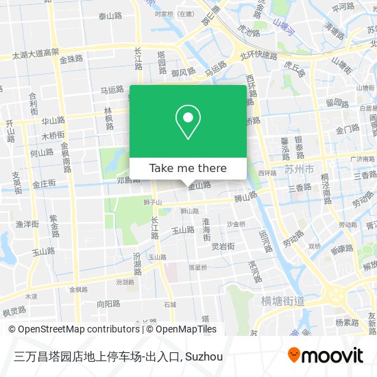 三万昌塔园店地上停车场-出入口 map