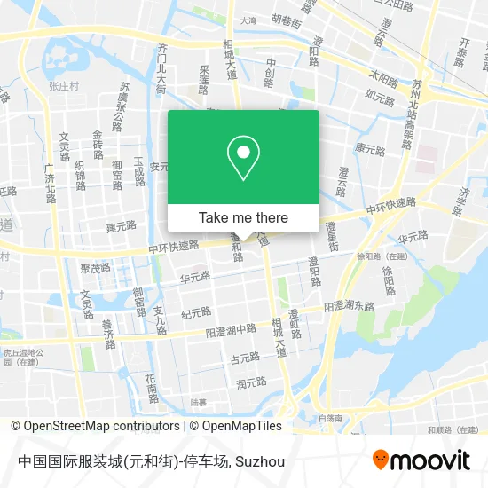 中国国际服装城(元和街)-停车场 map