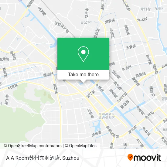 A A Room苏州东润酒店 map