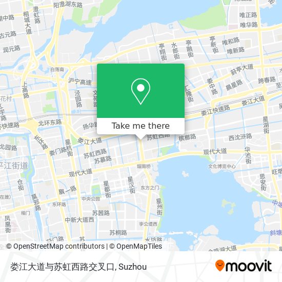 娄江大道与苏虹西路交叉口 map