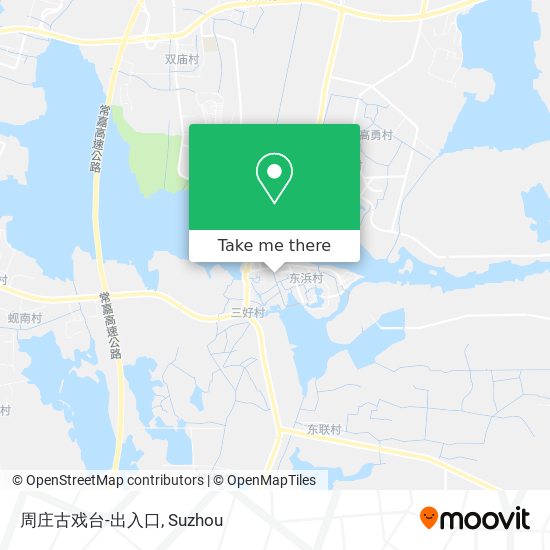 周庄古戏台-出入口 map