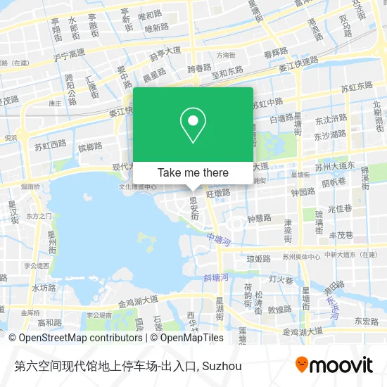 第六空间现代馆地上停车场-出入口 map