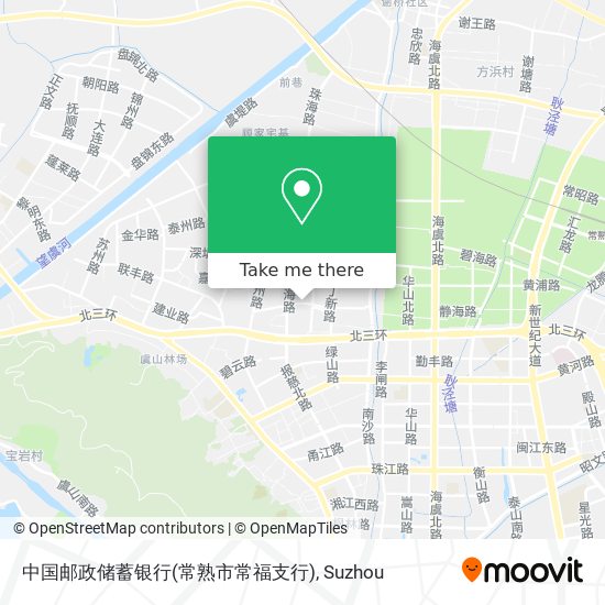 中国邮政储蓄银行(常熟市常福支行) map
