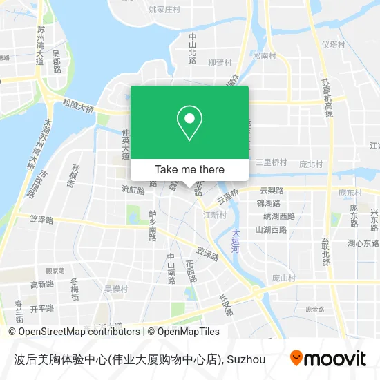 波后美胸体验中心(伟业大厦购物中心店) map