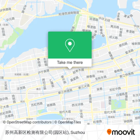 苏州高新区检测有限公司(园区站) map