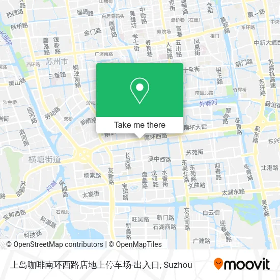 上岛咖啡南环西路店地上停车场-出入口 map