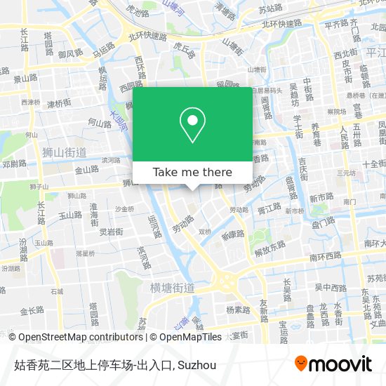 姑香苑二区地上停车场-出入口 map