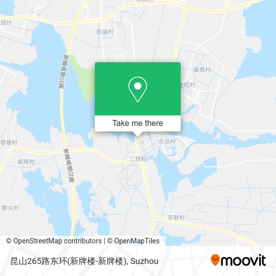 昆山265路东环(新牌楼-新牌楼) map