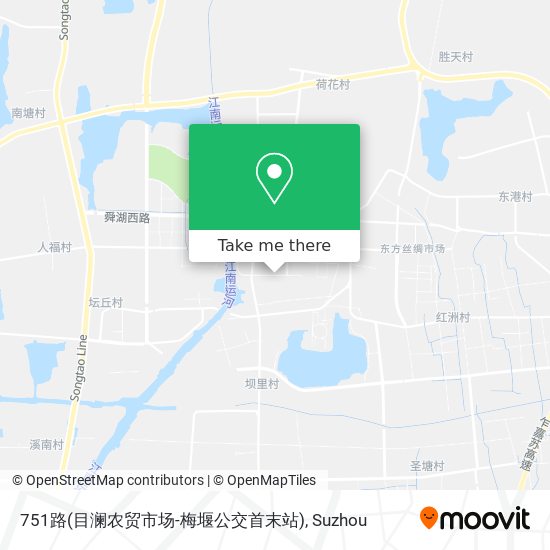 751路(目澜农贸市场-梅堰公交首末站) map