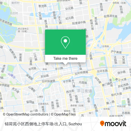 锦荷苑小区西侧地上停车场-出入口 map