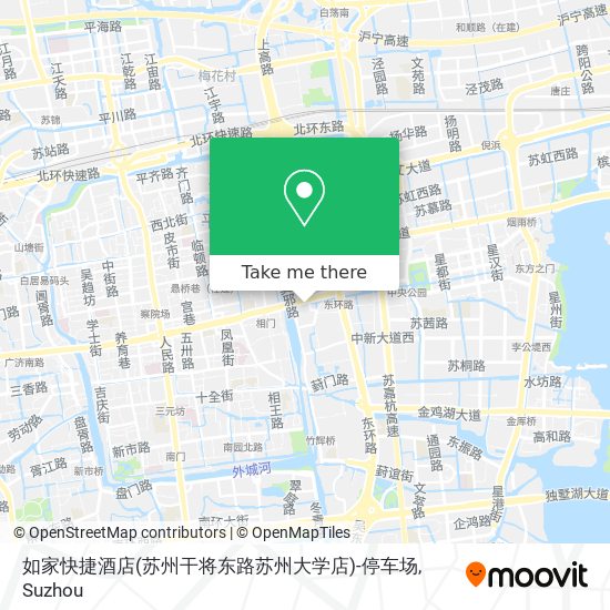 如家快捷酒店(苏州干将东路苏州大学店)-停车场 map