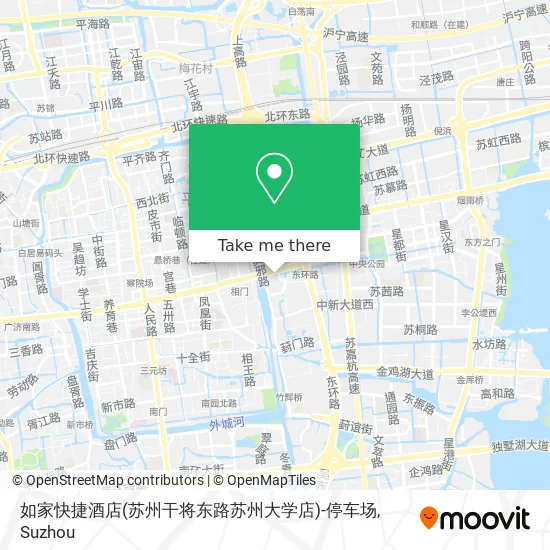 如家快捷酒店(苏州干将东路苏州大学店)-停车场 map