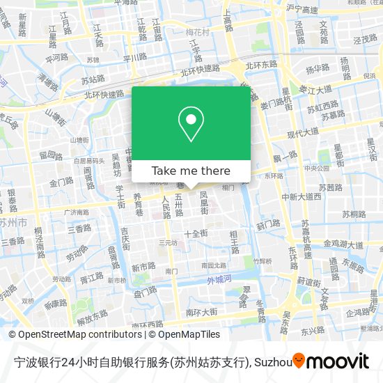 宁波银行24小时自助银行服务(苏州姑苏支行) map