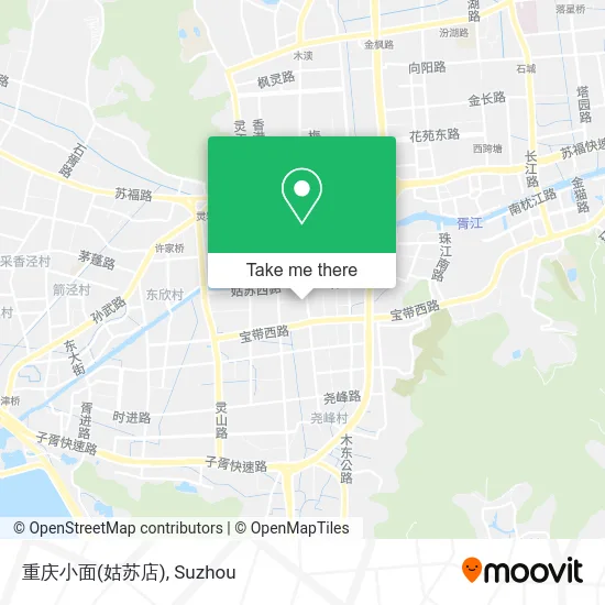 重庆小面(姑苏店) map
