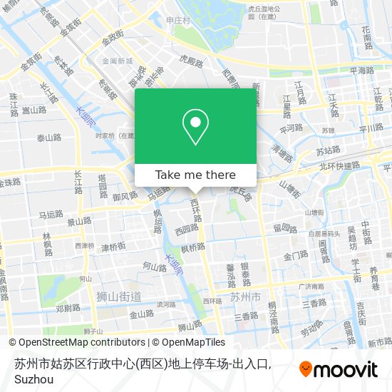 苏州市姑苏区行政中心(西区)地上停车场-出入口 map