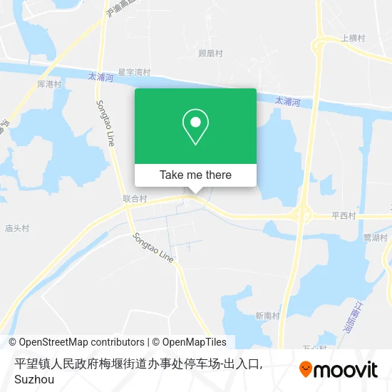 平望镇人民政府梅堰街道办事处停车场-出入口 map