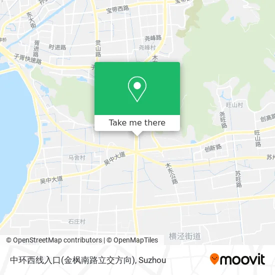 中环西线入口(金枫南路立交方向) map