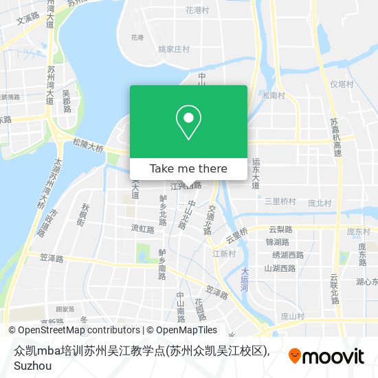 众凯mba培训苏州吴江教学点(苏州众凯吴江校区) map