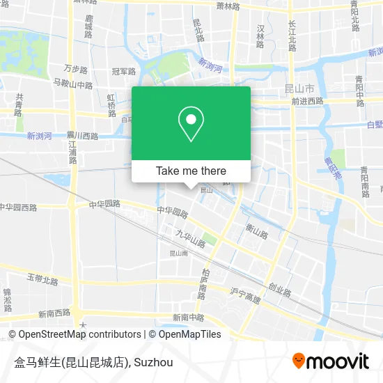 盒马鲜生(昆山昆城店) map