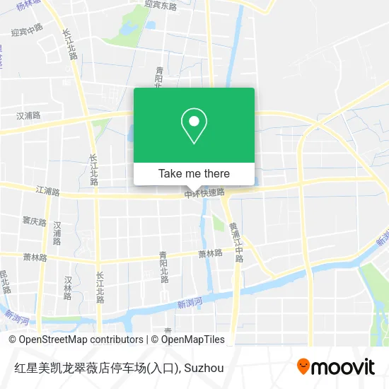 红星美凯龙翠薇店停车场(入口) map