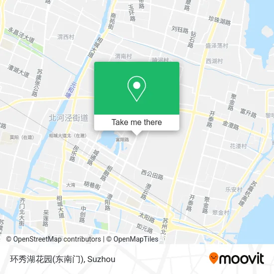 环秀湖花园(东南门) map