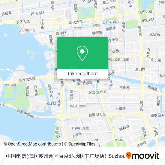 中国电信(海联苏州园区百度斜塘联丰广场店) map
