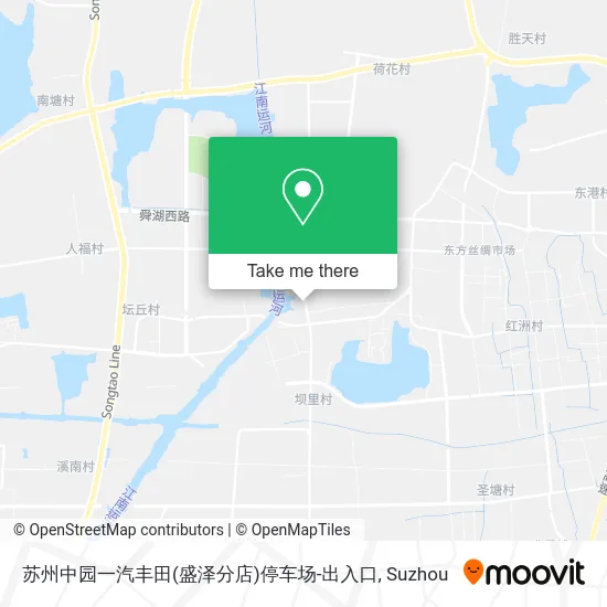 苏州中园一汽丰田(盛泽分店)停车场-出入口 map