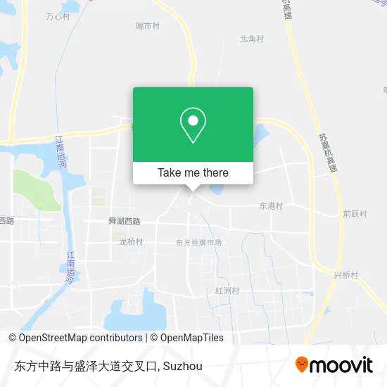 东方中路与盛泽大道交叉口 map