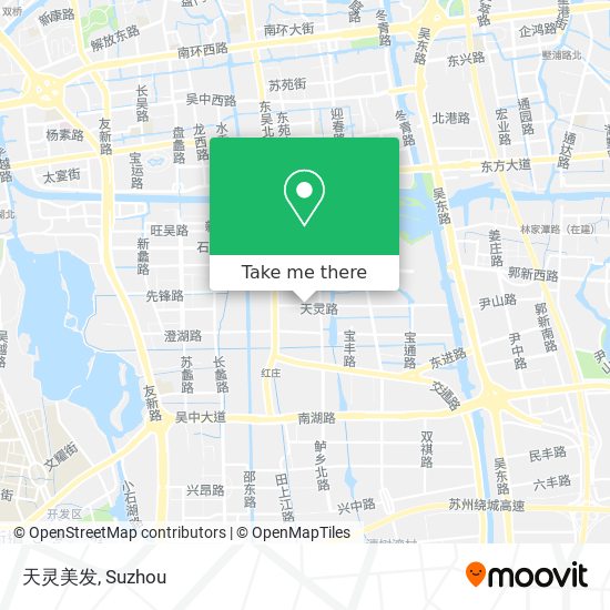 天灵美发 map