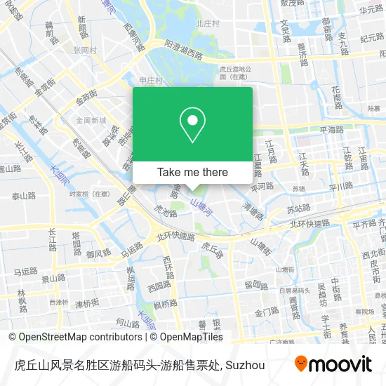 虎丘山风景名胜区游船码头-游船售票处 map