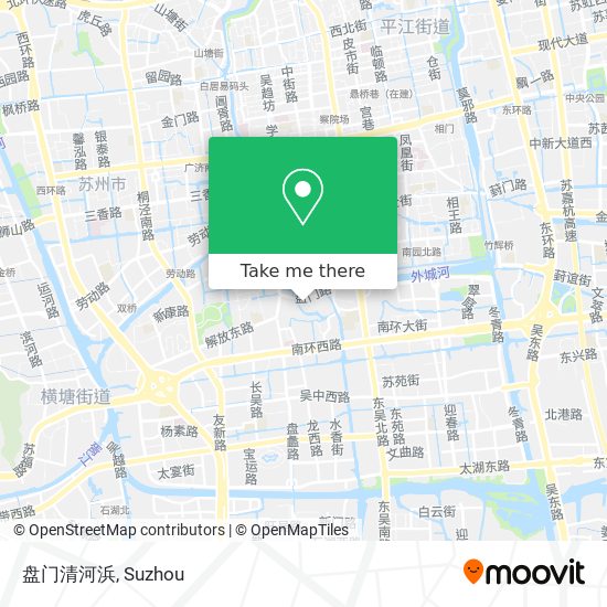 盘门清河浜 map