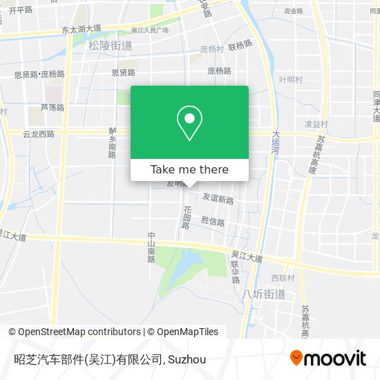 昭芝汽车部件(吴江)有限公司 map