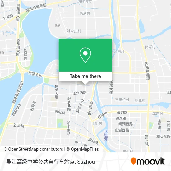 吴江高级中学公共自行车站点 map