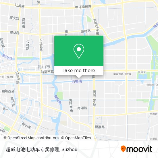 超威电池电动车专卖修理 map