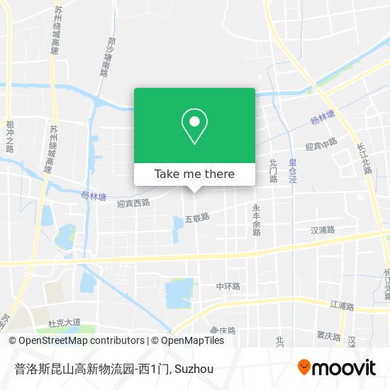 普洛斯昆山高新物流园-西1门 map