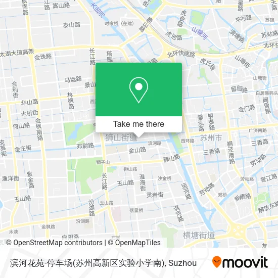 滨河花苑-停车场(苏州高新区实验小学南) map