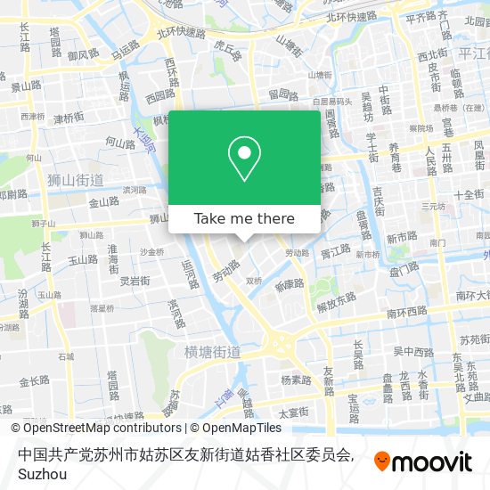 中国共产党苏州市姑苏区友新街道姑香社区委员会 map