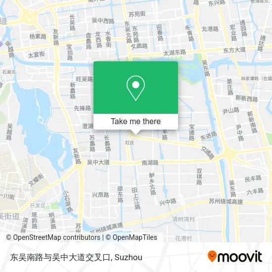 东吴南路与吴中大道交叉口 map